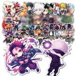 Evercio 50 Pcs Anime Stickers Mixed Pack Trendy Various Manga Stickers Vinyl Decals for Water Bottle Kindle EBook Laptop Phone Notebook Gift for Anime Lover Kids Teens Adults Unique Designs