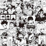 102 Cool Mixed Anime Vinyl Stickers Set