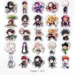 Evercio 50 Pcs Anime Stickers Mixed Pack Trendy Various Manga Stickers Vinyl Decals for Water Bottle Kindle EBook Laptop Phone Notebook Gift for Anime Lover Kids Teens Adults Unique Designs