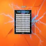 scrachit Top 100 Anime Scratch Off Poster - 23x17 - Challenge Bucket List