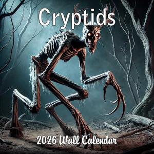 2026 Cryptids Monthly Wall Calendar | Monsters Gift Calendar 2025-2026