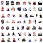 200Pcs Kids Manga Stickers Mixed Pack,Cartoon Characters Stickers Movie Decorative Sticker for Kids Teens Adults Waterproof Sticker for Water Bottle Laptop