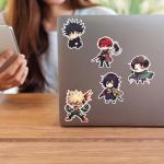 Evercio 50 Pcs Anime Stickers Mixed Pack Trendy Various Manga Stickers Vinyl Decals for Water Bottle Kindle EBook Laptop Phone Notebook Gift for Anime Lover Kids Teens Adults Unique Designs