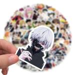 100PCS Japanese Anime Mixed Funny Cartoon Waterproof Sticker for Water Bottles Cartoon Characters Stickers for Kids, Toddlers, Teens, Girls, Adults (Japanese Anime)