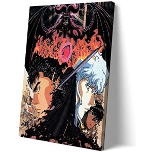 Berserk Guts and Griffith HD Canvas Poster