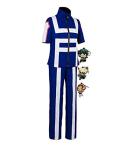ZEROGOO Anime Mha Bnha Cosplay Costume Uniform Outfit with 3 Keychains Halloween (Blue, Medium)