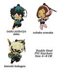 ZEROGOO Anime Mha Bnha Cosplay Costume Uniform Outfit with 3 Keychains Halloween (Blue, Medium)