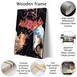 Berserk Guts and Griffith HD Canvas Poster