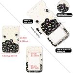 Pounchi Soot Sprite Retractable Badge Reels (2 Pack) with Cute Name Tag Badge Holder (2 Pack) Cute Anime ID Badge Holders Nursing Badge Reel Badge Clip Gifts for Teens Kids