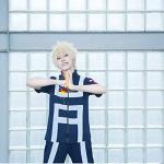 ZEROGOO Anime Mha Bnha Cosplay Costume Uniform Outfit with 3 Keychains Halloween (Blue, Medium)