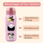 Mixed Japanese Anime Stickers for Water Bottle,200Pcs Kids Manga Sticker Mixed Pack,Cartoon Characters Stickers Movie Decorative Sticker for Kids Teens Adults,Waterproof Decals for Laptop,Phone Case
