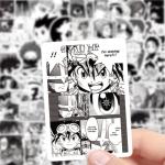 100pcs Black and White Anime Stickers for Kids,Movie Decorative Sticker for Kids Teens Waterproof Stickers for Water Bottle Laptop Luggage Helmet Skateboard Guitar