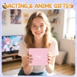 HAPPYPOP Gifts for Anime Lovers - Anime Themed Socks for Teen Girls Women, Cartoon Stuff Merch for Party
