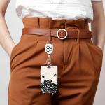 Pounchi Soot Sprite Retractable Badge Reels (2 Pack) with Cute Name Tag Badge Holder (2 Pack) Cute Anime ID Badge Holders Nursing Badge Reel Badge Clip Gifts for Teens Kids