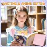 HAPPYPOP Gifts for Anime Lovers - Anime Themed Socks for Teen Girls Women, Cartoon Stuff Merch for Party