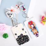 Pounchi Soot Sprite Retractable Badge Reels (2 Pack) with Cute Name Tag Badge Holder (2 Pack) Cute Anime ID Badge Holders Nursing Badge Reel Badge Clip Gifts for Teens Kids