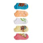 Nintendo womens Animal Crossing 5 Pack No Show Casual Sock, Yellow Stripe Multi, 9 11 US