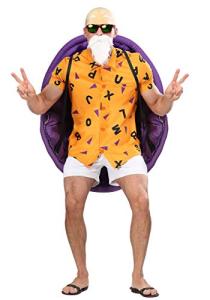 Fun Costumes Dragon Ball Z Master Roshi Costume Adult Anime Cosplay Costumes for Men - X-Large - Orange