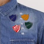 Ximimark 4 PCS 4 Colors Personality Prefect Letter Cartoon Enamel Metal Pin Jewelry Fashion Badge Brooch Women Men Set Pins Gift