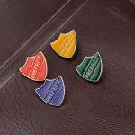 Ximimark 4 PCS 4 Colors Personality Prefect Letter Cartoon Enamel Metal Pin Jewelry Fashion Badge Brooch Women Men Set Pins Gift