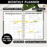 Skull Queen 2025 Academic Planner with Stickers