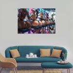Butt Bunny Anime Girls Cleavage Fishnets Heels Leotard Poster Decorative Painting Canvas Wall Art Living Room Posters Bedroom Painting 16x24inch(40x60cm)