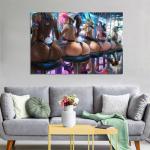 Butt Bunny Anime Girls Cleavage Fishnets Heels Leotard Poster Decorative Painting Canvas Wall Art Living Room Posters Bedroom Painting 16x24inch(40x60cm)