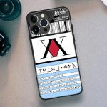 Hunter HxH License Anime Unique Glossy Phone Case for iPhone 13, Manga Aesthetics Art Glass Lightweight Slim Protective Shell