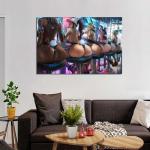 Butt Bunny Anime Girls Cleavage Fishnets Heels Leotard Poster Decorative Painting Canvas Wall Art Living Room Posters Bedroom Painting 16x24inch(40x60cm)