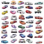 50Pcs American Cartoon Cars Stickers for Kids Animation Cars Stickers Classic Cartoon Anime Stickers for Laptops, Computers, Water Bottles (Cars)