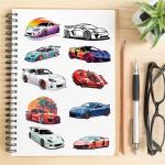 50Pcs American Cartoon Cars Stickers for Kids Animation Cars Stickers Classic Cartoon Anime Stickers for Laptops, Computers, Water Bottles (Cars)
