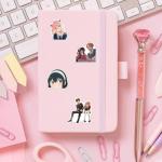 Pounchi Spy Anime Stickers (200 Pcs) Cute Anime Stickers Merchandise Gifts for Party Supplies Decorations Laptop Water Bottle Vinyl Stickers for Teens Kids