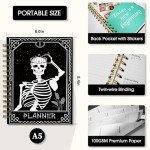Skull Queen 2025 Academic Planner with Stickers