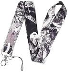 Pinstant Junji Ito Tomie Uzumaki Japanese Horror Manga 17.7" Neck Lanyard Keychain Holder ID Badge Mobile Phone Pin Strap