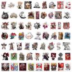 60PCS GACHIAKUTAS Stickers Anime Stickers for Teens Girls Laptop Phone Guitar Luggage Water Bottles Notebook Journal Skateboard (Orange)