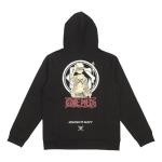Bioworld One Piece Monkey D. Luffy Men's Black Long Sleeve Hooded Sweatshirt-Large