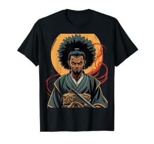 Afro Samurai Anime Bushido Warrior T-Shirt