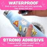 Cute Stickers for Kids - Kawaii Water Bottle Stickers for Teens - 108pc Sticker Pack - Waterproof Vinyl Stickers for Water Bottles, Scrapbook, Laptops, Etc.
