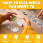 Cute Stickers for Kids - Kawaii Water Bottle Stickers for Teens - 108pc Sticker Pack - Waterproof Vinyl Stickers for Water Bottles, Scrapbook, Laptops, Etc.