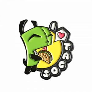 Licensed Invader Zim - I Love Tacos 1.75" Collectible Pin