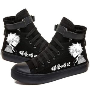 DHSPKN Mha Canvas Shoes Anime Deku Sneakers Izuku Todoroki Cosplay High-Top Shoes