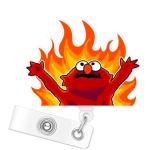 Funny Badge Reel - Cute Anime Badge Reel Nurse ID Tag Holder Retractable with Alligator Clip for Pediatric Peds Nursing Student RN Medical Assistant Office