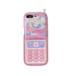 Compatible with Samsung Galaxy Z Flip 7 Case, PC Shell Funny Mobile Phone Design Cute Anime Shockproof Protective Cover for ZFlip 7 for Woman Pink