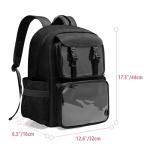 Prokva Ita Bag Pin Display Backpack with Insert, Kawaii Ita Backpack for Anime Cosplay, Black (Empty Bag Only, Patent Design)