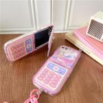 Compatible with Samsung Galaxy Z Flip 7 Case, PC Shell Funny Mobile Phone Design Cute Anime Shockproof Protective Cover for ZFlip 7 for Woman Pink