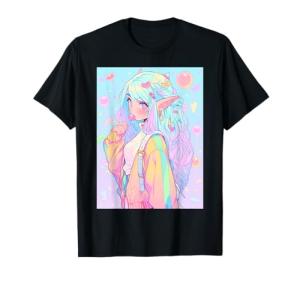 Kawaii Pastel Anime Waifu Elves Girl T-Shirt