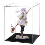 MABAIUDE Frieren Figure Statue with Acrylic Display Case, 23cm Frieren Action Figure 1/7 Scale Anime Figurine Model, PVC Desktop Display Decoration Gifts for Fans