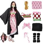 Kitimi Kamado Anime Cosplay Costume, Anime Cosplay Kimono, Halloween Costume for Women Men