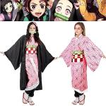 Kitimi Kamado Anime Cosplay Costume, Anime Cosplay Kimono, Halloween Costume for Women Men