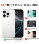 FEWGEY Clear Phone Case for iPhone 16 Pro Compatible with Magsafe, The Great Wave Japanese Anime Kanagawa Ocean Surf Beach Art Design Magnetic Shock Proof Heavy-Duty Protection for Men Boys Women